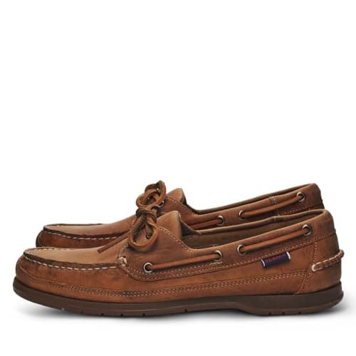 Image of Sebago Men's Schooner Boat Shoe, Brown Tan, 9 UK