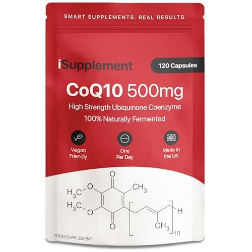 Image of CoQ10 Supplement High Strength 500mg - Q10 Coenzyme by iSupplement |120 One-Per-Day Capsules (4-Month Supply)
