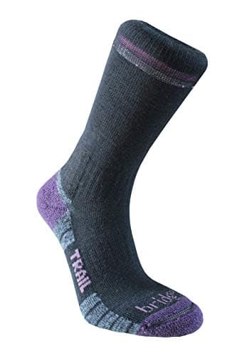 Image of Bridgedale HIKE Lightweight Merino Performance Boot Original-Women's- Medium-Black / Purple