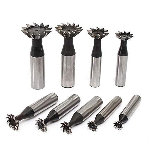 Image of Lathe Cutting Drill Bit HSS End Mill CNC Bit Straight Shank Dovetail Groove Slot Cutter - 12mm*45°