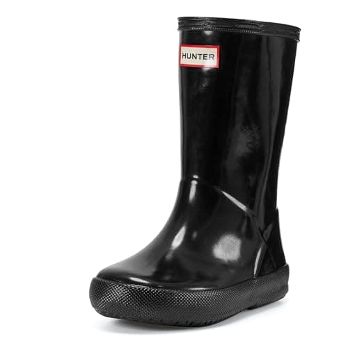 Image of Hunter Women's Original Gloss Short Wellies Black W23700 4 UK