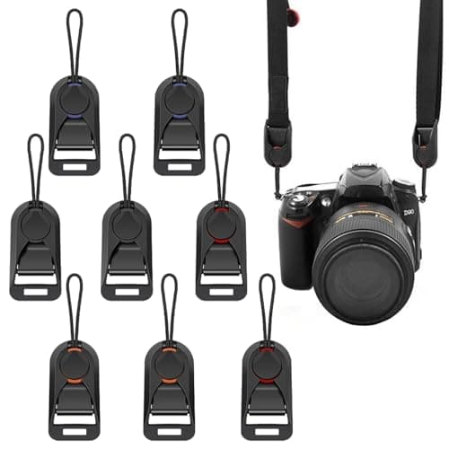 Image of KASESSS 8 Pcs Camera Strap Quick Release Adapter, Universal Rapid Connectors, Strong Peak Design Anchor Links Buckle Replaceable Clips for DSLR Digital Cameras