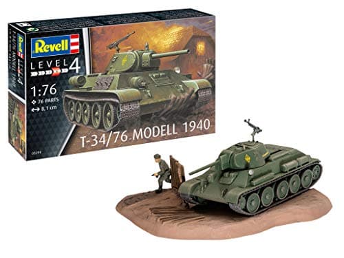 Image of Revell 03294 T-34/76 Modell 1940 1:76 Scale Unbuilt/Unpainted Plastic Model Kit