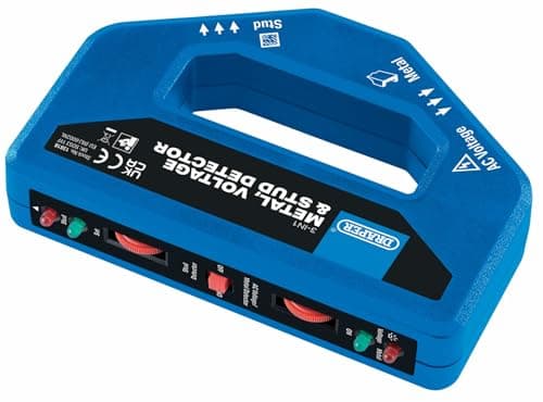Image of Draper 3 in 1 Metal, Voltage and Stud Detector | Cable Finder | 27mm Max Depth Penetration | PP3 Battery Powered | 13818