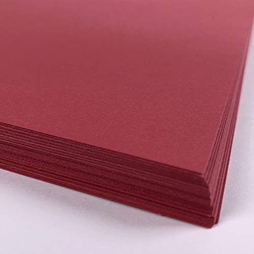 Image of Red Card A4 25 Sheets Intense Red 160gsm A4 Printer Photocopier Coloured Sheets
