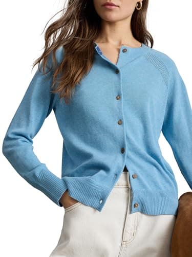 Image of White Stuff Women's Lulu Cardigan Sweater (Pack of 1), LGT Blue, 14