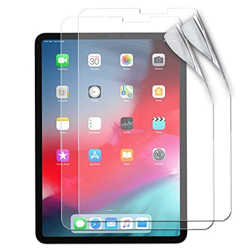 Image of TECHGEAR 2 Pack Screen Protectors for iPad Pro 12.9" 2022 2021 2020 2018 [6th 5th 4th 3rd Generations] CLEAR Screen Protector Guards [Pencil Compatible] fits New Apple iPad Pro 12.9 inch 2022 to 2018