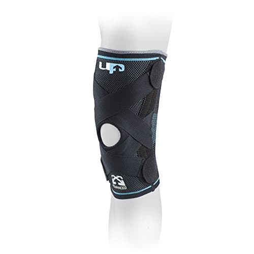Image of UP Ultimate Performance Advanced Elastic Strapped Compression Seamless Sports Knee Support - Small (30-35cm Knee Circumference)