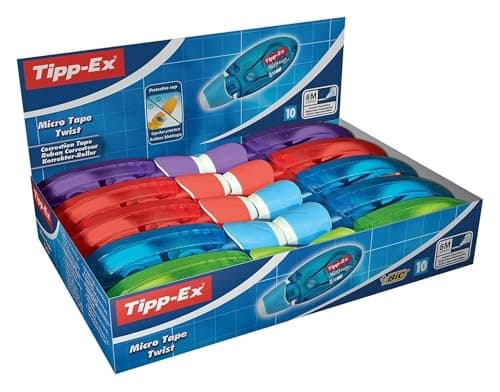 Image of Tipp-Ex Micro Tape Twist Correction Roller with Rotating Cap 5mmx8m Ref 870615 [Pack 10]