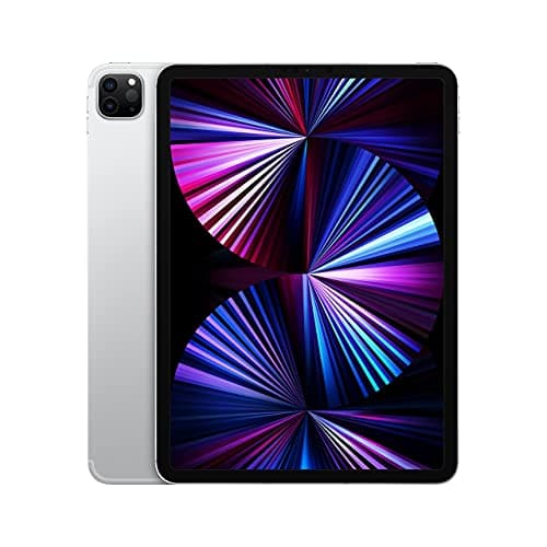 Image of 2021 Apple iPad Pro (11-inch, Wi-Fi + Cellular, 1TB) Silver (Renewed)