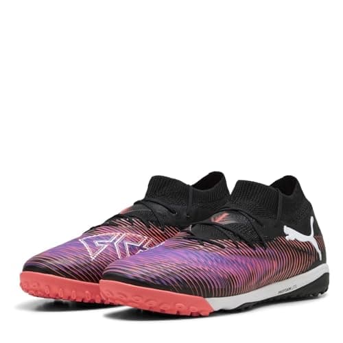 Image of PUMA Unisex Future 8 PRO Cage Football Boots, PUMA Black-PUMA White-Glowing Red, 9 UK