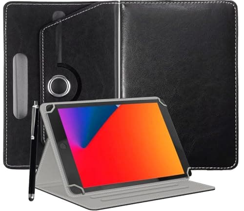 Image of EKAM Universal Case for 10 inch Tablet, Fits Samsung Tab A7/A8/A9 Plus 11", "iPad 9.7/10.2/10.9 2022, Lenovo Tab M10, Fire HD 10/Max 1 (Black)