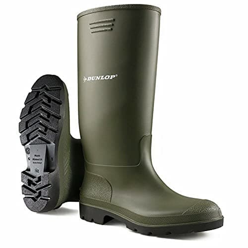 Image of Dunlop Mens Green Waterproof Wellington Boots UK 11