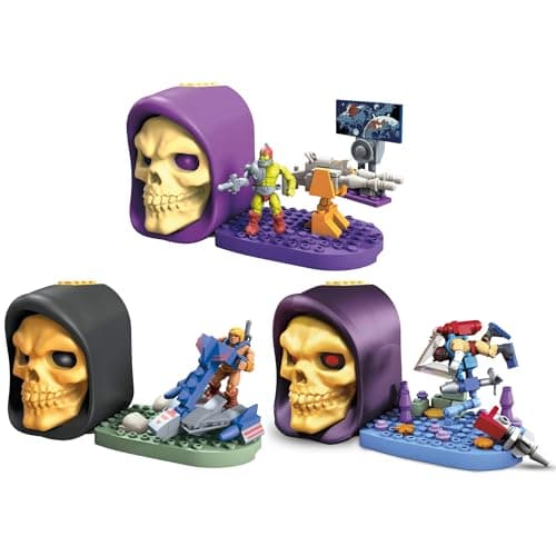 Image of Mega Construx Masters of The Universe - Childrens Building Skull Kit - (Complete Set of All 3)