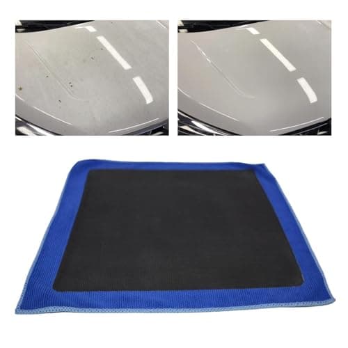 Image of Clay Bar Towel, Synthetic Microfibre, Fine Grade Car Detailing Cloth, 30 x 30 cm, Contaminant Remover, Paint Glass, Wheel Engine, Scratch Safe, Polishing Tool, Car, Motorcycle, RV, Marine Cleaning