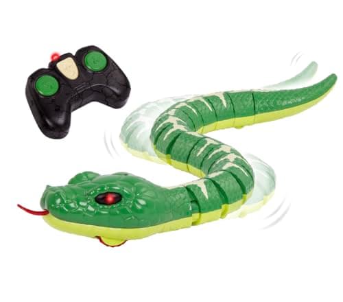 Image of Terra by Battat – Remote Control Emerald Tree Boa Snake Toy, Realistic Moving Electronic Animal for Kids with Easy Operation, Fun Reptile Adventure, Includes Transmitter, Ages 6+ Years
