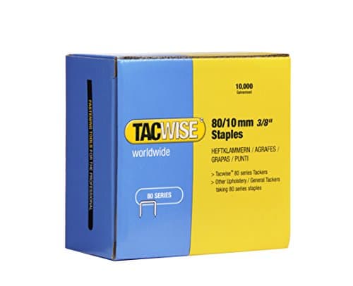 Image of Tacwise 0383 Type 80 / 10 mm Galvanised Upholstery Staples, Pack of 10,000