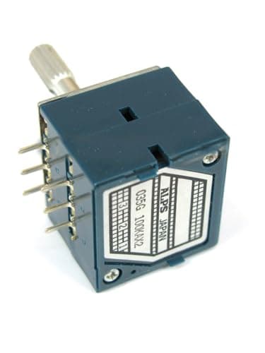 Image of Potentiometer 100K Log ALPS Audio Amp Volume Control Pot Stereo W Loudness