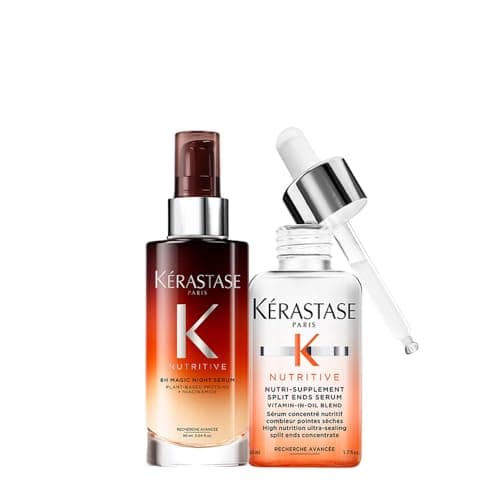 Image of Kerastase Nutritive 8h Magic Night Serum 90ml Split Ends Serum 50ml