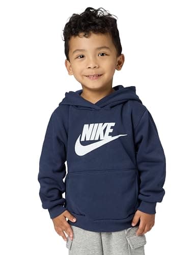 Image of Nike Club Fleece Sportswear Pullover Hoodie Hoodie Unisex Children, Midnight Navy, 2 Años