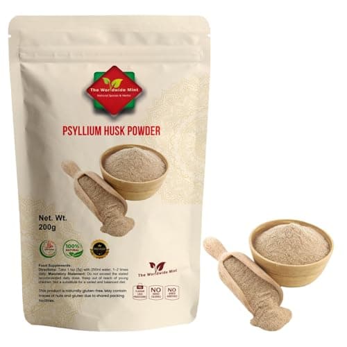 Image of Psyllium Husk Powder 200g | 100% Pure & Natural | High-Fibre Cleanse Supplement | No Fillers, Vegan, Non-GMO | Digestive Support, Regularity & Weight Management