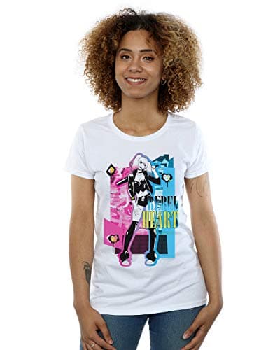 Image of DC Comics Women's Harley Quinn Mad Love T-Shirt White Large