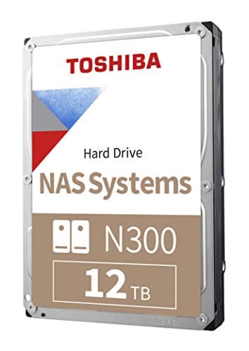 Image of TOSHIBA N300 12TB NAS 3.5-Inch Internal Hard Drive - CMR SATA 6 Gb/s 7200 RPM 512 MB Cache - HDWG51CXZSTA