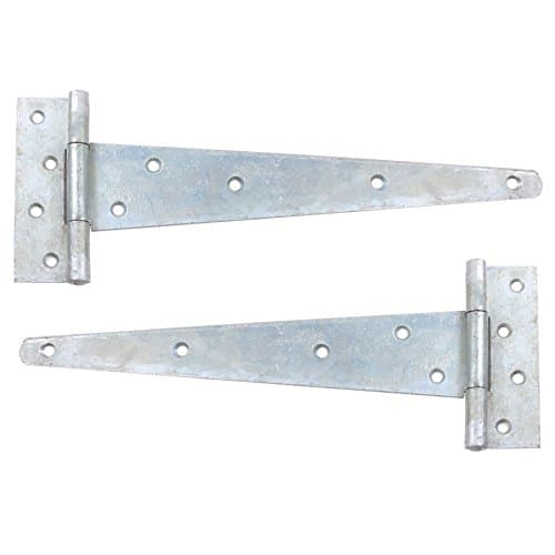 Image of Pair of 12" Galvanised Tee Hinges | 300mm