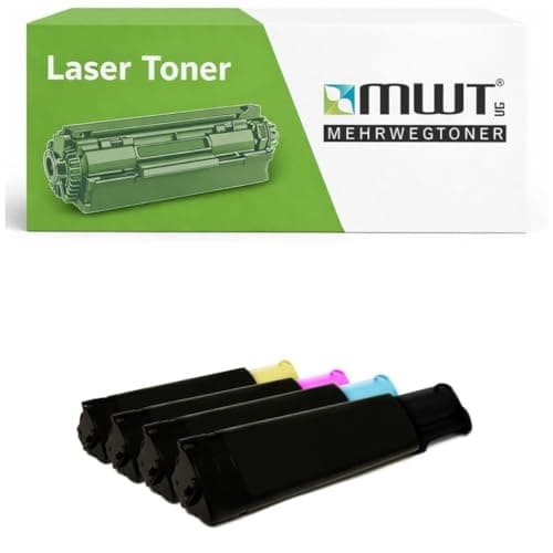 Image of Mehrwegtoner Toner 4X Compatible with Epson Aculaser C1100N Replaces S050187 - S050190 15% More Performance
