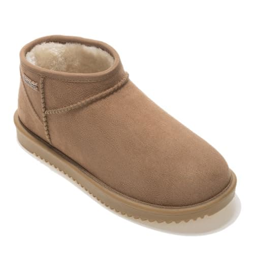 Image of Regatta Womens Risley Short Waterproof Boots Faux Fur Lined Warm Winter Shoes