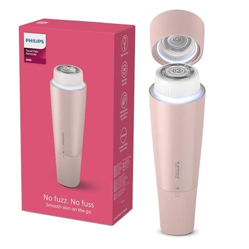 Image of Philips Facial Hair Remover 5000 Series, Personal Groomer for Women, Cordless and Compact, with Hypollergenic Head, Gentle and Quick Facial Hair Removal, Easy Finishing Touch-Ups, Model BRR454/00