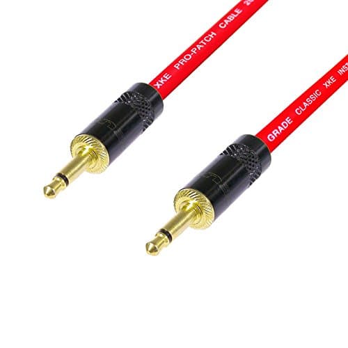 Image of AV Link Cable 3.5 mm Mono Mini jack to 3.5 mm Mono Mini Jack Lead Audio Data DC (3 m, Red)