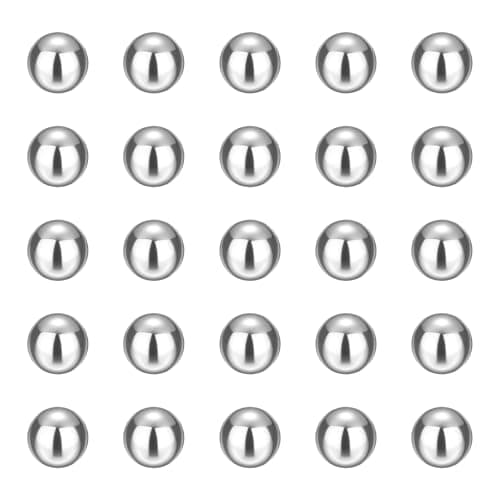 Image of sourcing map 40pcs Precision Balls 10mm Diameter G25 Solid Chrome Steel Bearing Balls for Ball Bearing, Machinery, Automotive, and DIY (Mirror Finish)