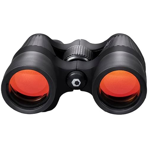 Image of Barska X Trail Reverse Porro 8 x 42 Binoculars - Black Porro Prism Binoculars Variety Magnifications Coated Optics Wide Angle Large Objective Lenses Rubber Armor Non Slip Grip Carry Case Neckstrap