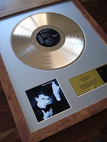 Image of DAVID BOWIE HEROES LP GOLD DISC RECORD ALBUM AWARD