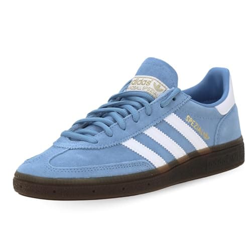 Image of adidas Men's Handball Spezial Gymnastics Shoes, Blue Light Blue Ftwr White Gum5 Light Blue Ftwr White Gum5, 8.5 UK