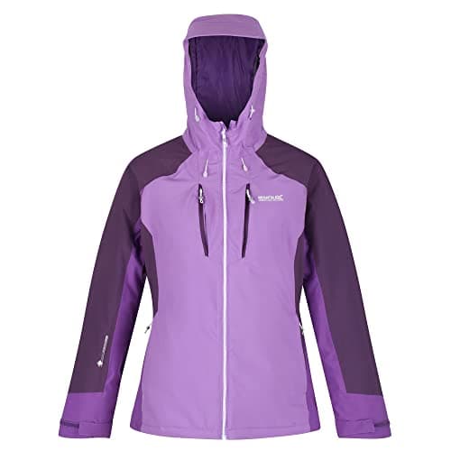 Image of Regatta Women's Highton Stretch Padded Ii Jacket, Hyacinth/Purple Sapphire/Dark Aubergine, 16 UK
