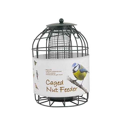Image of Green Jem Caged Wild Bird Feeder (Nut Feeder)