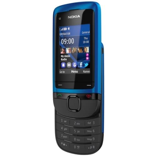 Image of Nokia C2-05 - peacock blue - GSM - mobile phone