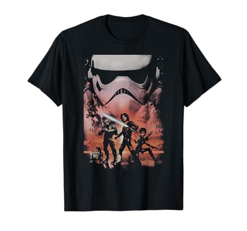 Image of Star Wars Rebels Ghost Crew Ezra Sabine Zeb Chopper T-Shirt