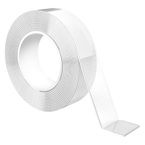 Image of Lafefe Double Sided Tape Heavy Duty Waterproof,Removable Reusable Multipurpose Clear Adhesive Extra Strong for Carpet Mats/Photos Frames/Craft Wall Mounting (3m*2cm*1mm)