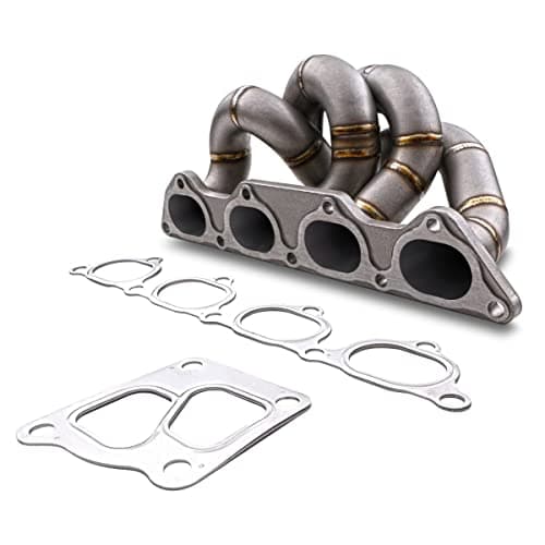 Image of Japspeed Decat Exhaust Manifold Compatible with Mitsubishi Evo 4, 5, 6, 7, 8 & 9 (4G63 Engine) Stainless Steel Performance De Cat System Upgrade