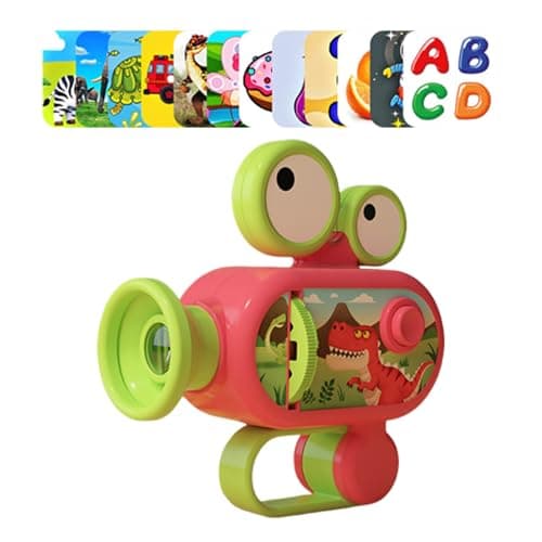 Image of Kids Sleep Story Projector, Creative Compact LED Projector Torch Toy With Smooth And Endurable Design, Educational Learning Bedtime Toy For Bedroom, Game Room (Red)