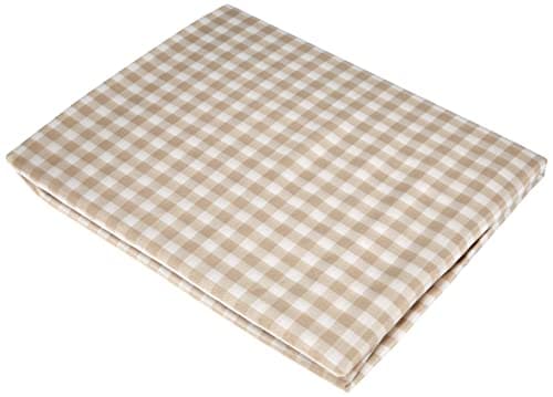 Image of Alan Symonds Gingham Kitchen Curtains Beige 46 x 54, 46'' x 54''
