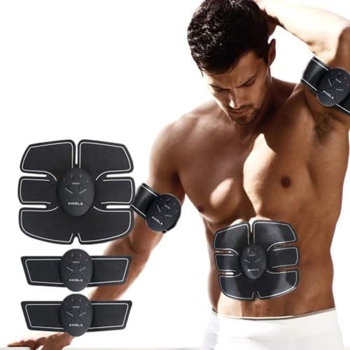 Image of ALL IN HERE EMS Muscle Stimulator Abs Trainer, 6 Modes Abdominal Exerciser For Ab Toner, Wireless Toning Belt Six 6 Packs Abs Fat Burner, Stomach Toning Belt For Gym Workout, Men, Women