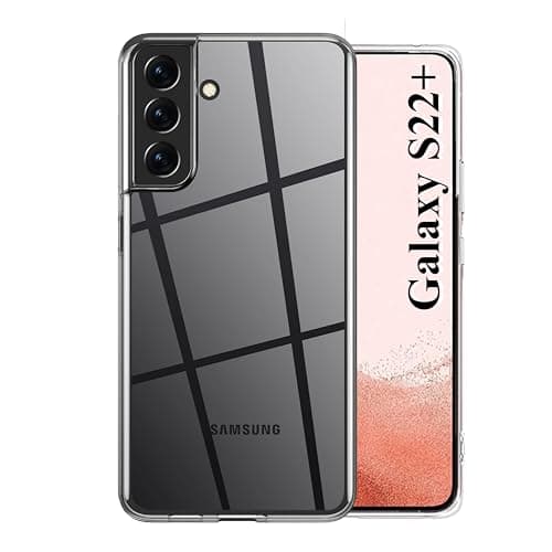 Image of Crystal Clear Case for Samsung Galaxy S22 Plus, [Never Yellow] Shockproof, Mil-Grade Protection, Protective Ultra Thin Slim Fit Phone Cover, 6.6-inch 5G 2022, Transparent