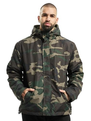 Image of Brandit Frontzip Windbreaker, color: woodland, size: 3XL