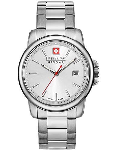 Image of Swiss Military Hanowa Unisex Adult Analogue Quartz Watch with Stainless Steel Strap 06-5230.7.04.001.30