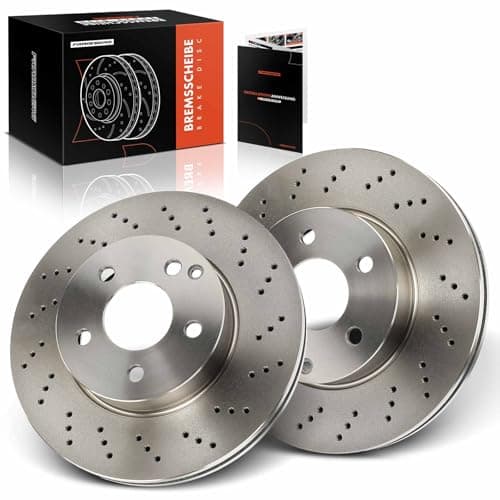 Image of Frankberg Brake Disc Set incl. 2x Discs Front Vented Ø295mm Compatible with C-Class T-Model S204 C-Class Coupe C204 SLS Replace# 2044210912