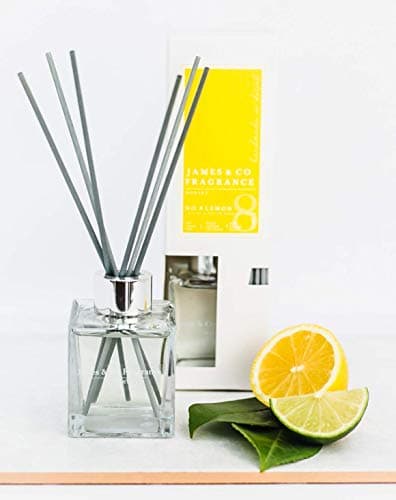 Image of James & Co No.8 Lemon (Lemon & Bergamot) 100ml Home Fragrance Reed Diffuser Set